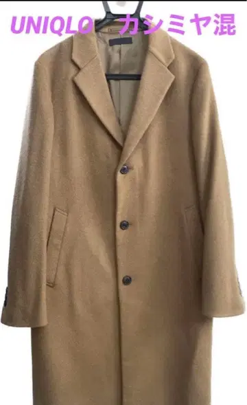 UNIQLO 유니클로 울 캐시미어 체스터 코트 카멜 M