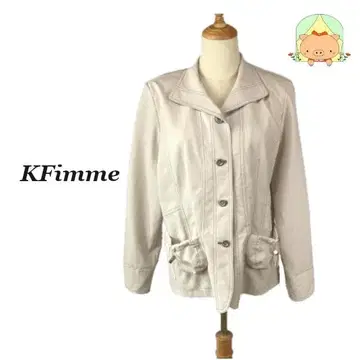 KFimme 스탠드 카라 자켓 L 베이지 깔끔한 아우터