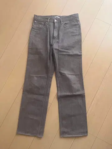 오라리 HARD TWIST BROWN DENIM 5P PANTS