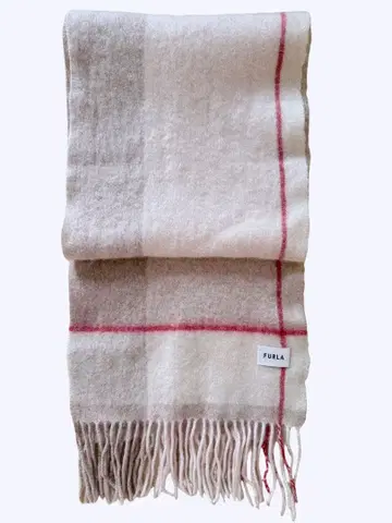 FURLA 체크 무늬 머플러