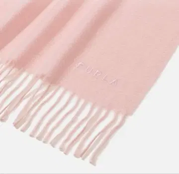 새상품급 FURLA 훌라 머플러 캐시미어 페일 핑크 여성용