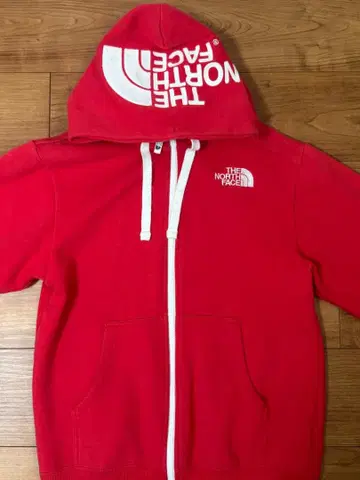 THE NORTH FACE 풀 집업 후드티 XS 레드