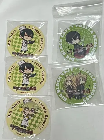 익명 배송/도쿄 음양사 Big Black Cafe 특전 캔뱃지