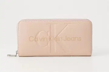 캘빈 클라인 진스 핑크 베이지 장지갑
