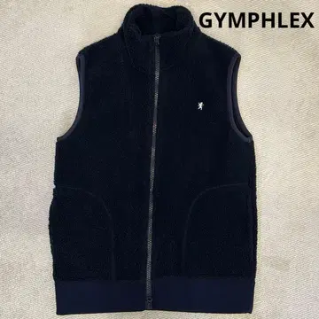 [새상품급] GYMPHLEX 짐플렉스 보아 플리스 베스트 더블 지퍼 M