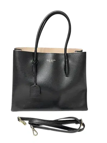 kate spade 블랙 가죽 토트백