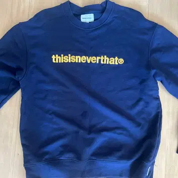 thisisneverthat 네이비 로고 맨투맨