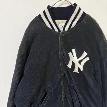 뉴욕 양키스 코듀로이 바시티 자켓 네이비