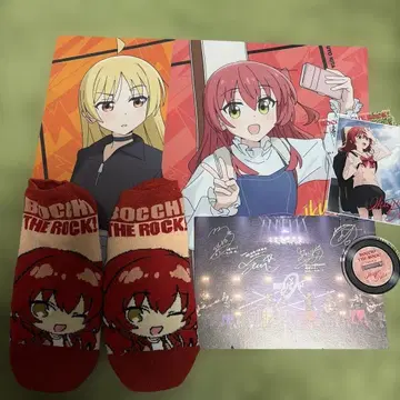 봇치 더 록! 클리어 파일 아크릴 스탠드 양말 별 영화 특전