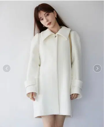 snidel 스텐칼라 I라인 코트