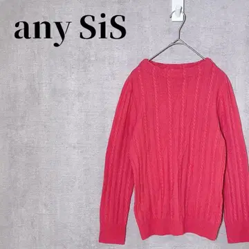 anySiS 양모 90/캐시미어 10 케이블 니트 스웨터 사이즈 2(M)