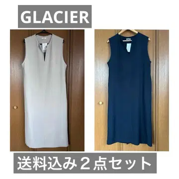 [택 포함 새상품] GLACIER 슬리브리스 롱 원피스 2종 세트