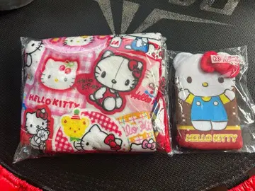 [ 미사용 새상품 ] 헬로키티 무릎 담요 파우치 세트
