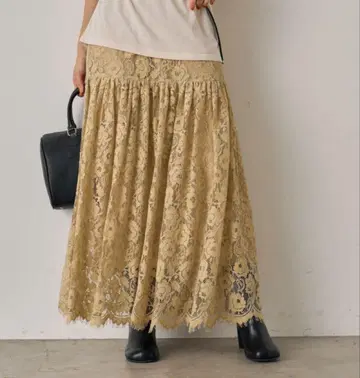 라운지 드레스 빈티지 라이크 레이스 스커트