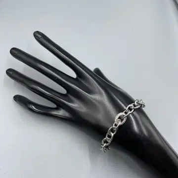 25 빈티지 스와로브스키 실버 체인 팔찌 장식 포함