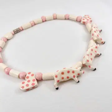 [ 새상품급 ] parrot pearls 빈티지 목걸이