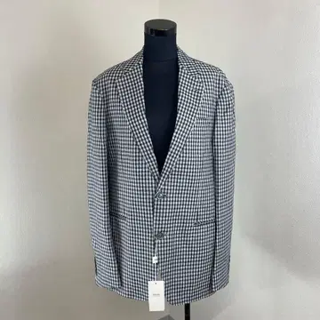 F 미사용 조르지오 아르마니 체크 무늬 테일러드 자켓 사이즈 50