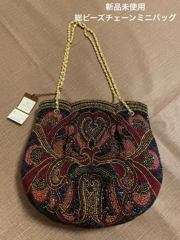 미사용 새상품 총 비즈 체인 미니 백