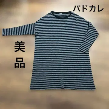 [새상품급]pas de calais 스트라이프 긴팔 원피스