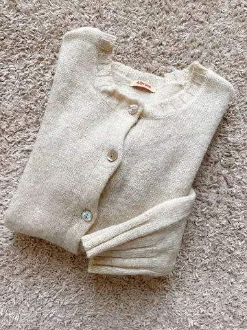 45rpm 빈티지 울 가디건 셰틀랜드 영국 양모 프리