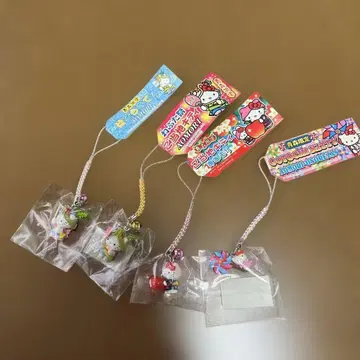 헬로키티 아오모리 스트랩 4개 세트