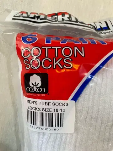 미사용 새상품 AMERICAN MADE 6켤레 SOX 미국제 나이스