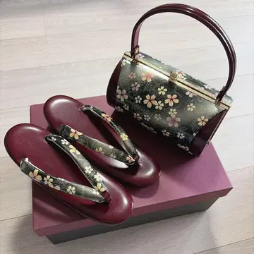 [컨디션 최상] 조리 백 세트 성인식 일본 의류 사쿠라 벚꽃