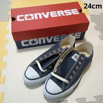 새상품 컨버스 올스타 OX 스니커즈 네이비 24cm