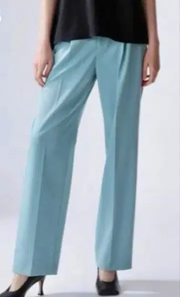 ADORE 드라이 터치 조젯 테이퍼드 팬츠 라이트 블루