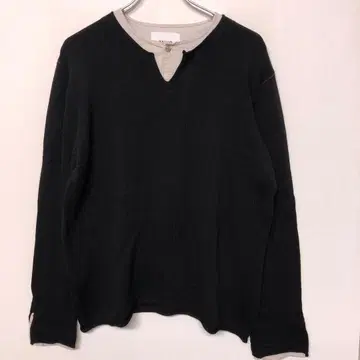 TAKEO KIKUCHI 구제 의류 코듀로이 셔츠 레이어드 니트 스웨터