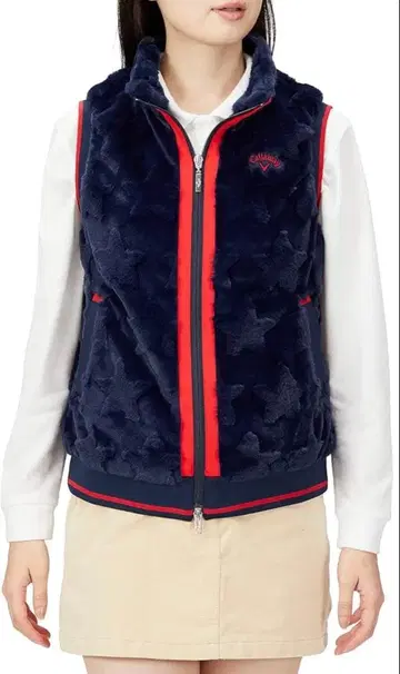 캘러웨이 네이비 플리스 베스트 여성용