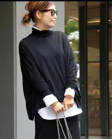 두지엠 클라세 MILLENNIUM 터틀넥 블랙 블랙