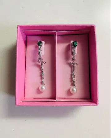 스와로브스키 Swarovski Perfection 귀걸이 그린 펄