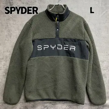 스파이더 보아 플리스 풀오버 L 배색 절개 부드러운 보온 [ 7366 ]