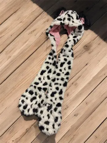 디즈니 101마리 강아지 머플러 장갑 팬캡 모자