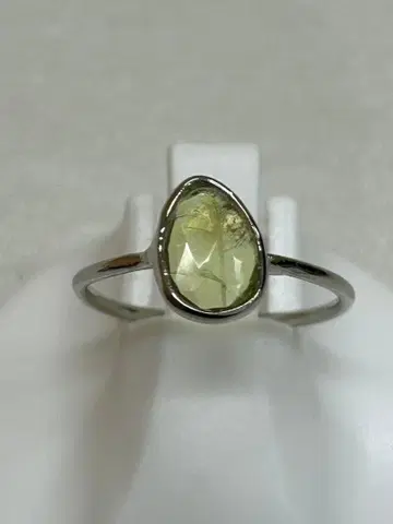 스펜 페어 쉐이프 반지 실버