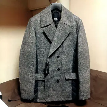 컨디션 최상 TATRAS 더블 브레스트 다운 자켓 택 카드 포함 그레이