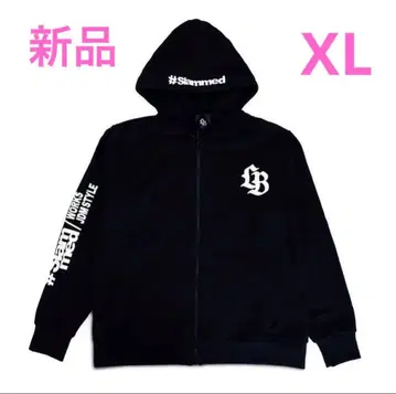 LIBERTYWALK 상의 후드티 블랙 프린트 로고 집업