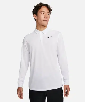 새상품 나이키 Dri-FIT 빅토리 남성용 롱 슬리브 골프 폴로