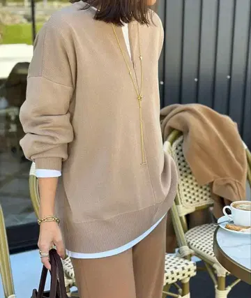 시착만 한 상품 Emma Taylor 프론트 2way 니트 풀오버