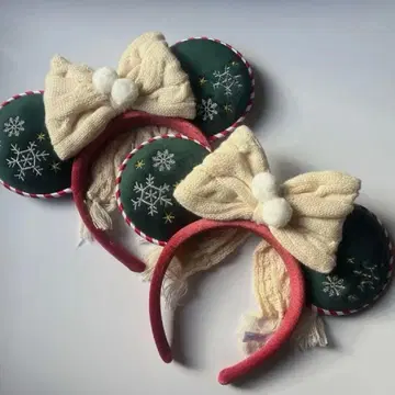 [2개 세트] 디즈니랜드 시 2025 크리스마스 머리띠
