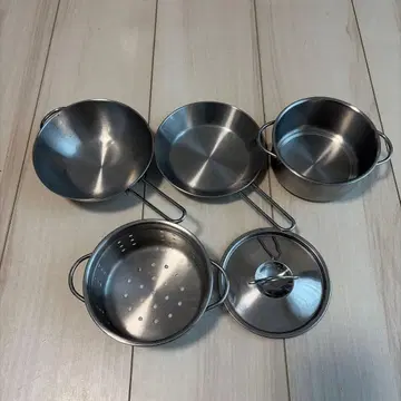 IKEA 스테인리스 소재 요리 장난감 5세트