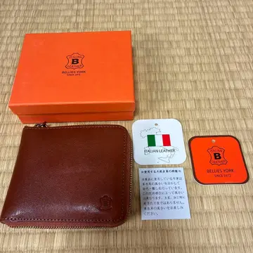 베리즈 요크 라운드 지퍼 지갑 이탈리아 가죽