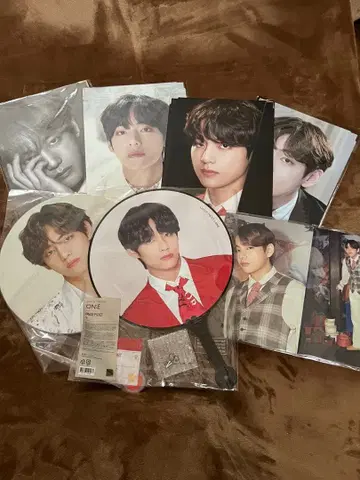 BTS V 태현 프리미엄 사진 부채 외