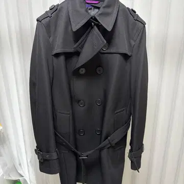 블랙 남성용 코트 미사용