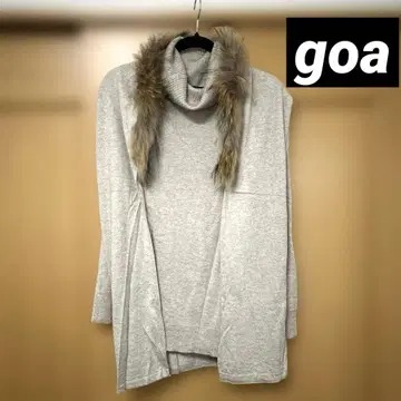 goa 앙상블 니트 퍼 포함 스톨