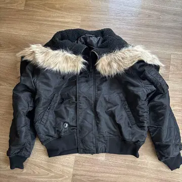 military type N2B flight jacket black