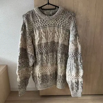 빈티지 EDWARD BRYAN 케이블 니트 스웨터