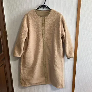 nachukara 나추카라 보아 x 나일론 리버서블 롱 코트