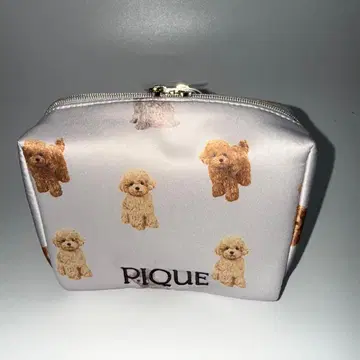 [ 미사용품 ] 젤라또피케 토이 푸들 새틴 파우치